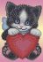 Котик із серцем А6-Д-075
