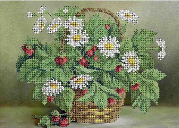 Кошик з ромашками А5-Д-090