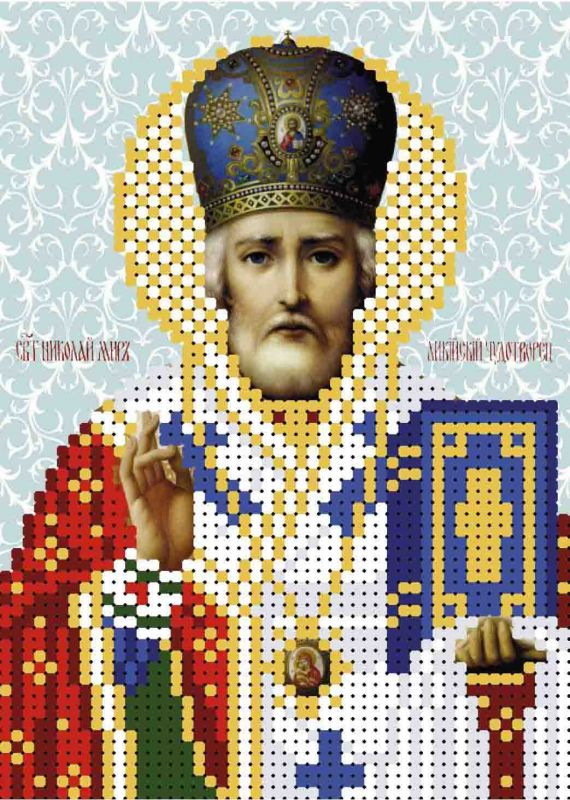 Микола Чудотворець (синій часткова) А6-167