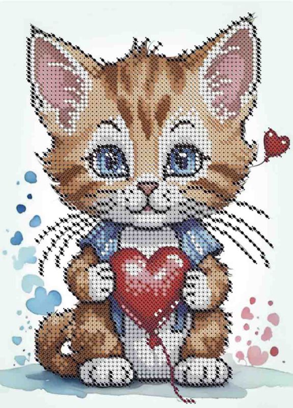 Котик з серцем А5-Д-673