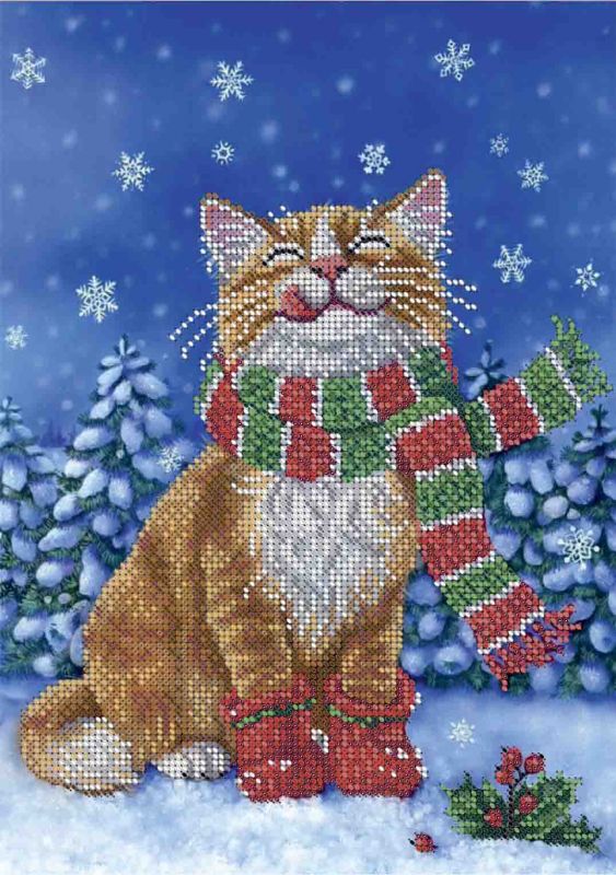 Зимовий котик А4-К-1282