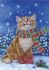 Зимний котик А4-К-1282