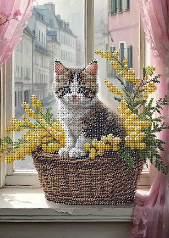 Кошеня у кошику А4-К-1479